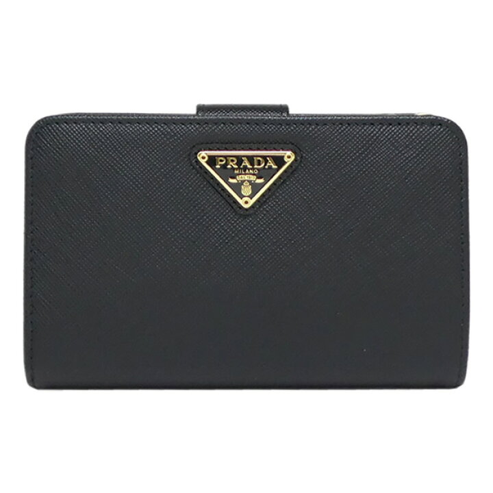 楽天市場】プラダ 2つ折り 財布 サフィアーノ レザー PRADA  
