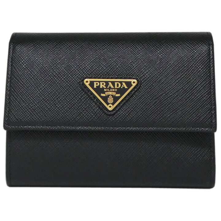 楽天市場】【ギフト ラッピング無料】プラダ 三つ折り財布  