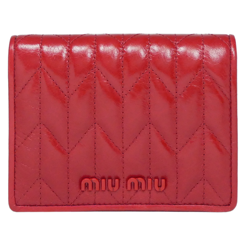 ミュウミュウ(MIUMIU) 中古 レディース二つ折り財布 | 通販・人気 