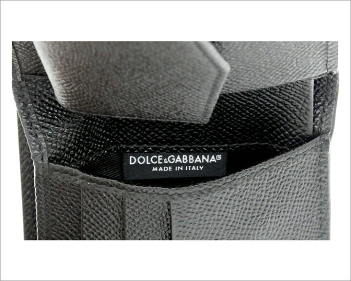 新品未使用】Dolce & Gabbana カードホルダー カーフスキン レリーフ  