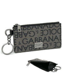 ドルチェ＆ガッバーナ DOLCE&GABBANA カードホルダー ジャカード BP2524AJ70589875 ドルガバ コインケース カードケース 小銭入れ ベージュ系 メンズ 【新品 新作 未使用 正規品】