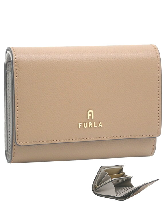 楽天市場】フルラ Furla Camelia コンパクト財布 M DESERTO+VANIGLIA 