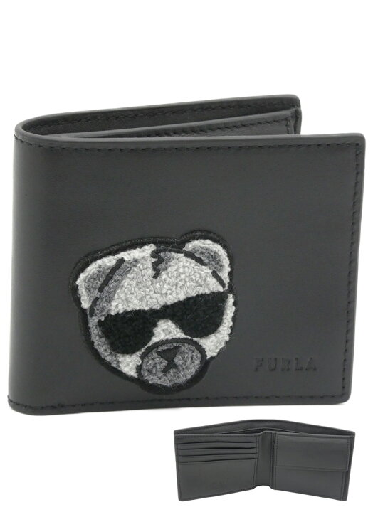 楽天市場】フルラ FURLA MAN COSMO二つ折ウォレット S NERO ブラック  