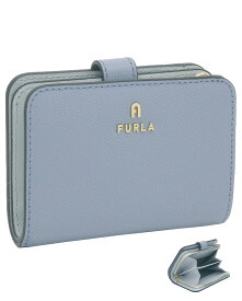 【2024年春夏 新作】 フルラ Furla Camelia コンパクトウォレット Sサイズ Celestial+Artemisia Int. ブルー系 WP00315_ARE000_1007_2506S カメリア 二つ折りスモール財布 レディース 【新品 新作 未使用 正規品】