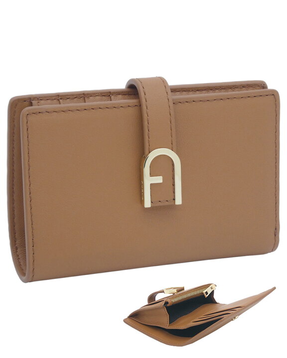 楽天市場】フルラ Furla Flow コンパクト財布 M BRANDY ブラウン 
