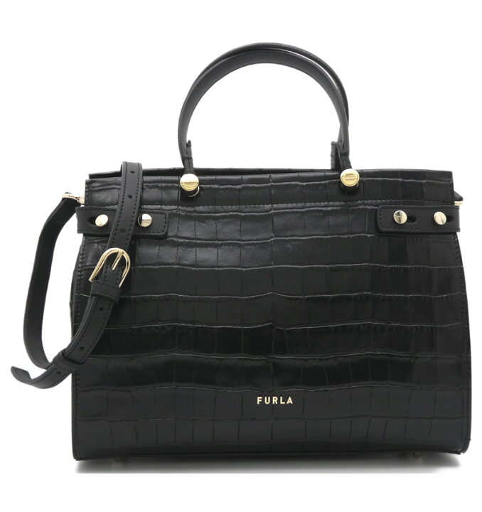 楽天市場】フルラ FURLA LADY M トートバッグ M クロコダイル型押し  