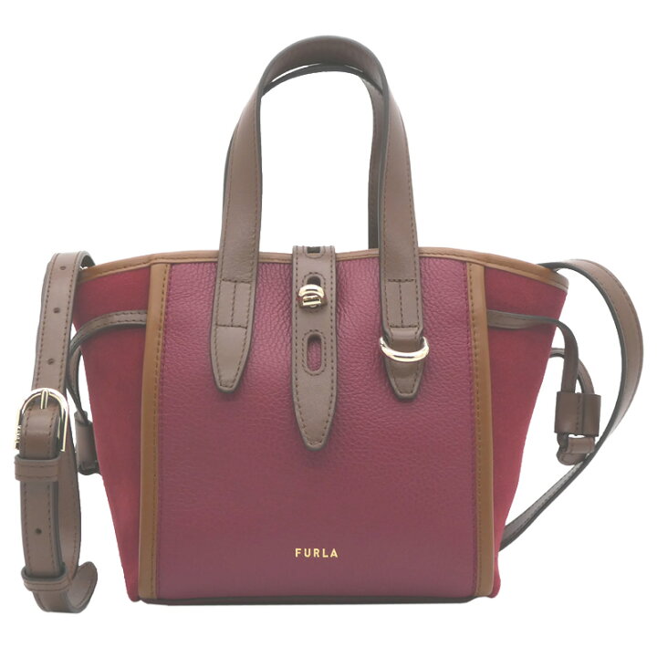 楽天市場】フルラ FURLA NET トート ミニ TONI CILIEGIA ダークレッド 