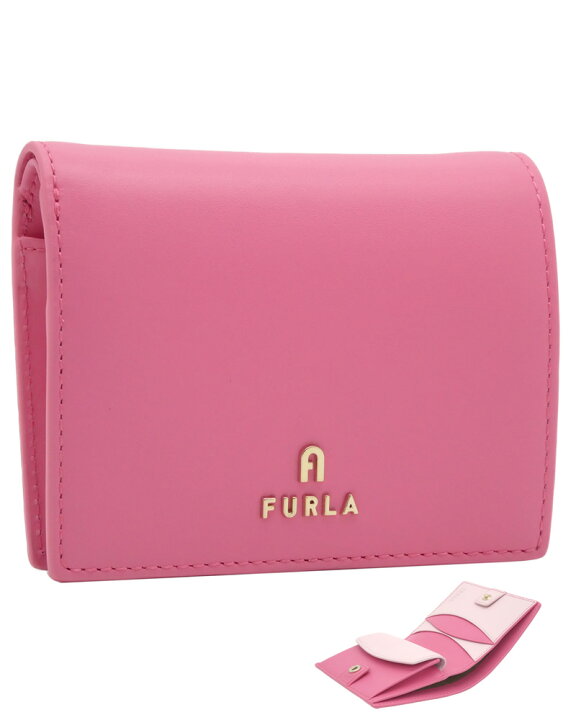 楽天市場】フルラ FURLA LUNA コンパクト財布 S BLOSSOM+QUARZO ピンク 