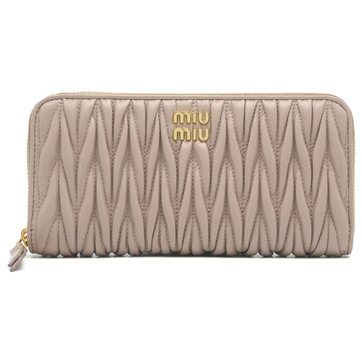 楽天市場】ミュウミュウ MIU MIU マテラッセレザー 財布  