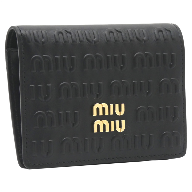 【楽天市場】ミュウミュウ MIU MIU エンボスロゴレザー 財布