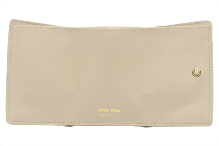 楽天市場】ミュウミュウ MIUMIU マドラスフィオッコ レザー財布  