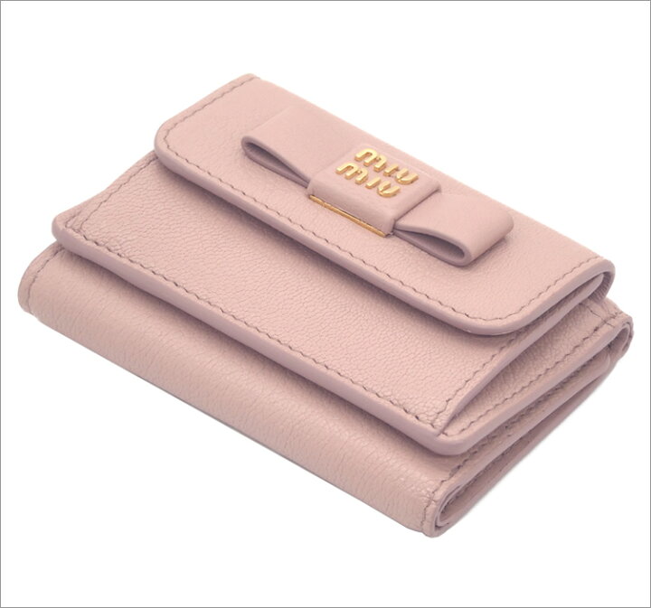 楽天市場】ミュウミュウ MIUMIU マドラスフィオッコ レザー財布 