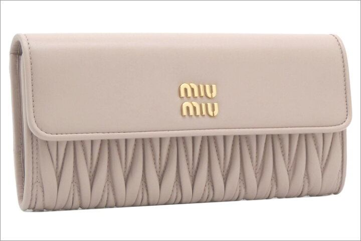 楽天市場】ミュウミュウ MIUMIU マテラッセレザー 長財布 
