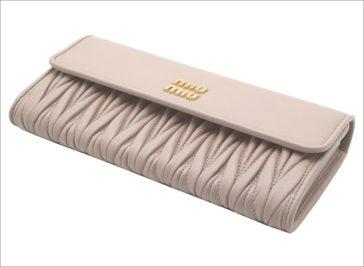 楽天市場】ミュウミュウ MIUMIU マテラッセレザー 長財布 