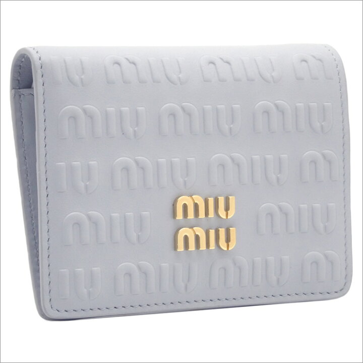 楽天市場】ミュウミュウ MIUMIU エンボスロゴレザー 財布 