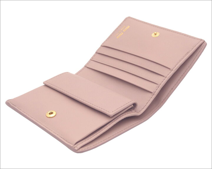 楽天市場】ミュウミュウ MIUMIU マドラスフィオッコ レザー財布 