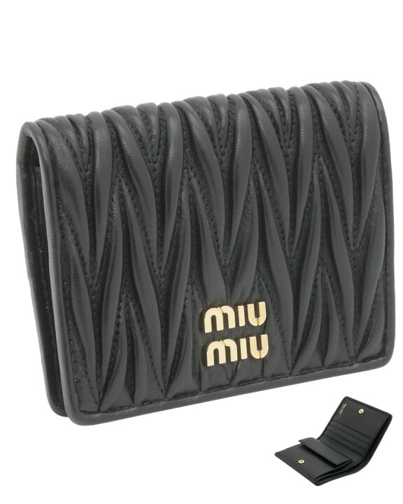 楽天市場】ミュウミュウ MIUMIU マテラッセレザー 折り財布  