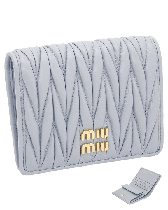 楽天市場】ミュウミュウ MIUMIU マテラッセレザー 折り財布 