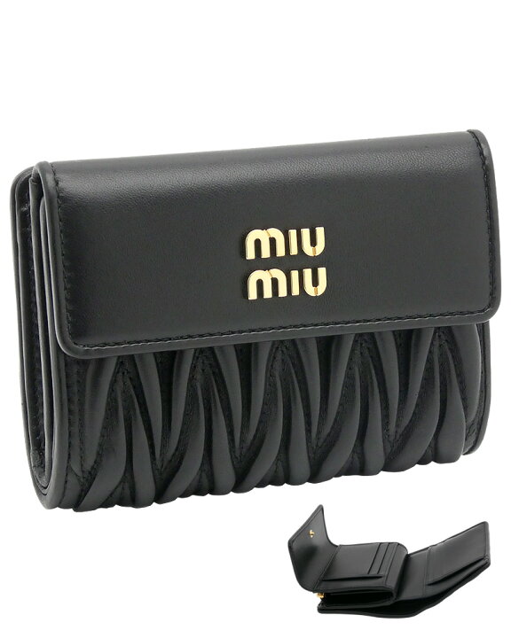楽天市場】ミュウミュウ MIUMIU マテラッセレザー 財布  