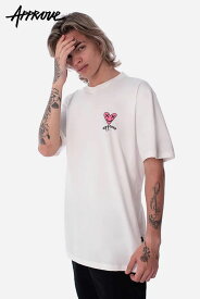 アプルーヴ Tシャツ LPハート オフホワイト APPROVE HEART