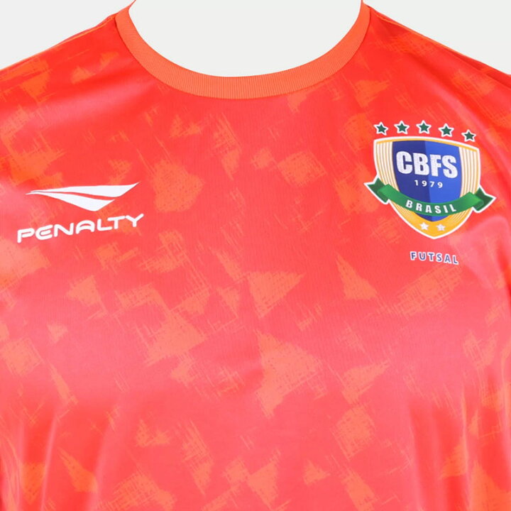 楽天市場 フットサルブラジル代表練習着 Cbfs公式トレーニングウェア Penalty ネオンオレンジ Sorte Brazil