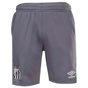 サントスFC公式トレーニングハーフパンツ 練習着【SANTOS FC】エンブレム付き umbro グレー