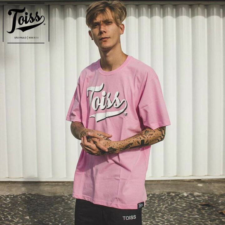 楽天市場 Toiss オリジナルロゴｔシャツ Rose ネイマール愛用ブランド ピンク Sorte Brazil