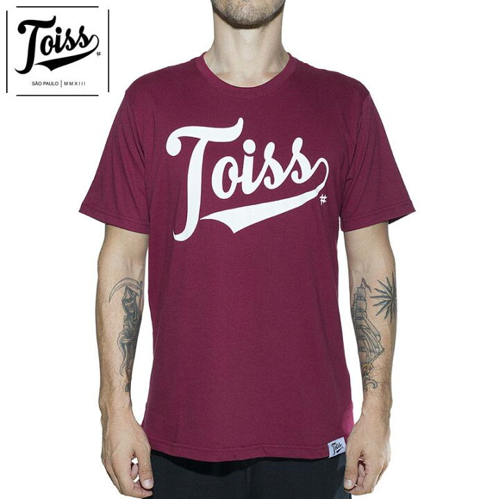 【TOISS】トイスオリジナルロゴTシャツ｜ボルドー SORTE Brazil