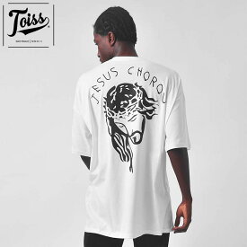 【TOISS】トイス バックプリントオーバーサイズTシャツ Jesus chorou ホワイト