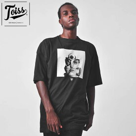 【TOISS】トイス デザインプリントオーバーサイズTシャツ Eye ブラック
