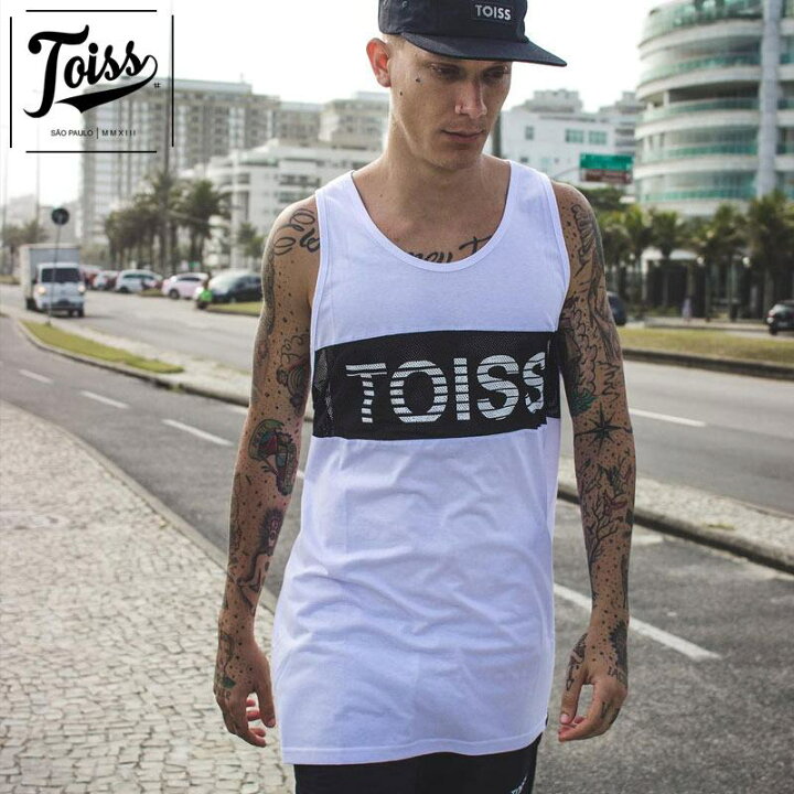 楽天市場 Toiss ポイントメッシュロゴタンクトップ ネイマールブランド ホワイト Sorte Brazil