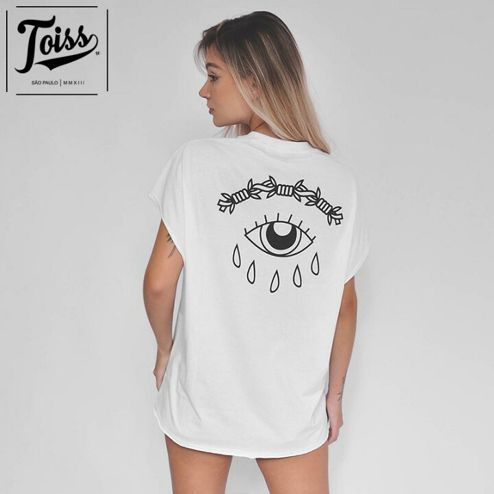【TOISS】トイス オーバーサイズタンクトップTシャツ Cry ホワイト SORTE Brazil