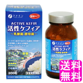 【送料無料】 活性ケフィア ■ ファイン 栄養補助食品 健康維持 オリゴ糖 食物繊維 乳酸菌 酵母菌 腸内環境 整腸 錠剤