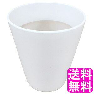 【送料無料】【数量限定】 植木鉢 陶器 白 6号 相当 ■ 口径約18cm×21cm 中型 おしゃれ 陶器鉢 室内 屋外 植木鉢 陶磁器 丸陶器鉢 園芸 観葉植物 ガーデニング インテリア リビング 植え替え 鉢