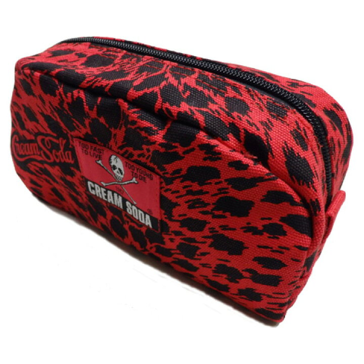 楽天市場】CREAMSODAクリームソーダ CS ヒョウ柄ポーチPD17BAG-05 