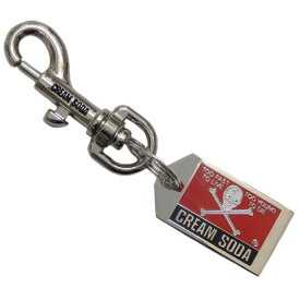 CREAMSODAクリームソーダ CS プレートキーホルダー ドクロPD24GS-07CS/