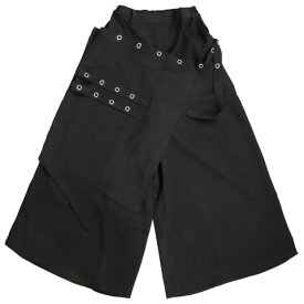 Deorartディオラート ハトメベルト・レイヤード 袴ワイドパンツDRT2886/【送料無料】
