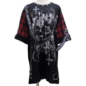 �ySALE 10,990�~��7,990�~�zSEXPOT�Z�b�N�X�|�b�g PUNKISH LOGO BELT CHECK ���C���[�h�J�b�g�\�[[ FILTH BLOOD ]SA681299-10314