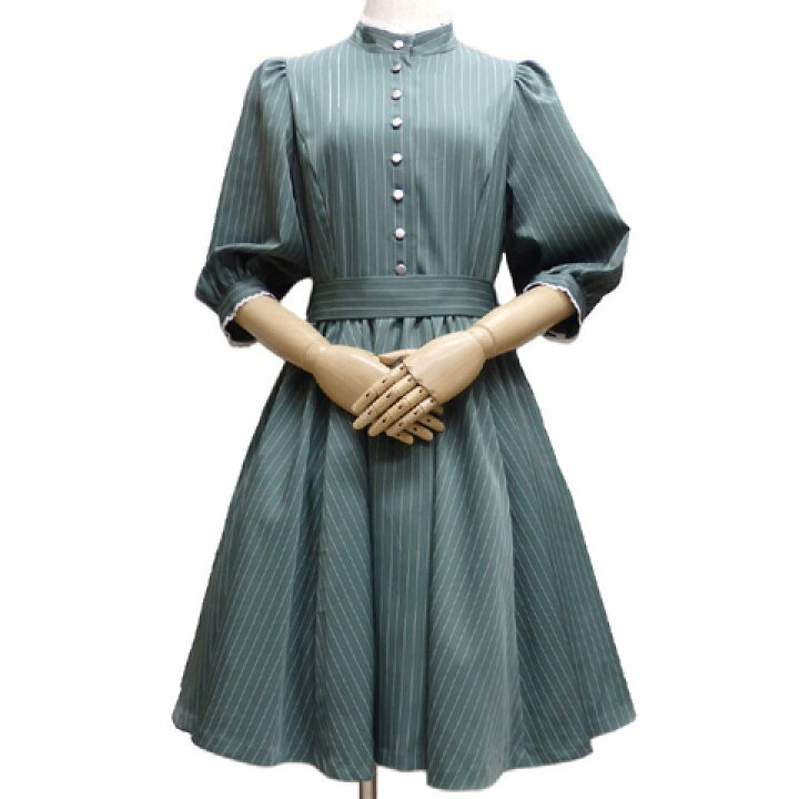 楽天市場】Sheglitシェグリット ストライプクラシカルワンピース  