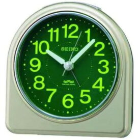 【セイコークロック KR332G 電波目覚まし時計 SEIKO 薄金色パール塗装 (各種記念品向けに名入れ対応可能)】　勤続記念　時計