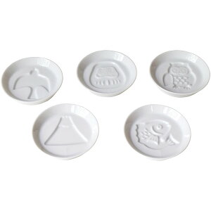 \記念品 ギフト 食器・テーブルウェア/【国産シルエットしょうゆ皿5柄組】 ” 飲食店・居酒屋・ホテルのオープン、周年記念のノベルティやグッズ販売に ”/” 店舗用・業務用の備品・