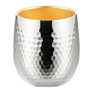 \ロゴ、名入れ・記念品に! 名入れ対応・高級タンブラー/【燕熟の技 ステンレス二重ロックカップ250ml(内面金メッキ)】 ” 健保組合・労働組合の組合員の方への福利厚生や記念品に ”/”