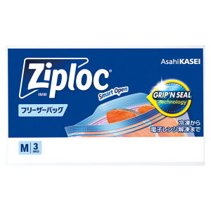 \低価格 安いノベルティ 粗品 キッチン消耗品/【旭化成 ジップロックフリーザーバッグM3枚(PP袋入)】 安価/まとめ買い