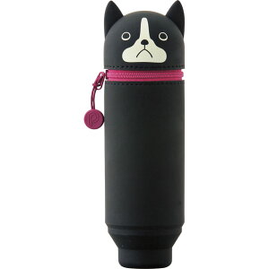 \名入れ ロゴ入れ オリジナル 文房具・デスク周り/【スタンドペンケース ボストンテリア ボストンテリア】 ” 企業や学校、お店の周年・設立・創立・開店にお勧めのノベルティ・記念品