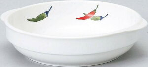 \店舗 業務用 物販向け 名入れ向け 陶器/【美濃焼 15cmスタックグラタン_Dia Ceram 唐辛子 洋 (個箱・名入れ代は、別途見積)】 名入れ陶器/ノベルティ