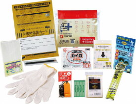 ＼ 啓発 防犯 防災 グッズ　非常持出袋セット / 【車載用防災ポーチ12点セット　CP-20】 ” 自治体・役所・公共団体向けの啓発グッズや配布品に ”