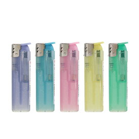 ＼ ロゴ入れ、名入れ・備品、ノベルティに!　ライター・灰皿 / 【ライター　ラメ5Cアソート】 ” 店舗用・業務用の備品・記念品・販売用グッズなどに”