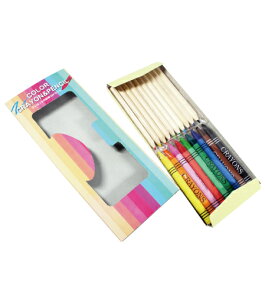 \イベント 縁日 催物 抽選会 カラーペン・マジック/【クレヨン&色鉛筆19Pセット】 ” 学生向け・中学生・高校生・大学生等に ”/” 広告宣伝・集客・認知度アップ向けの低単価・安い粗品