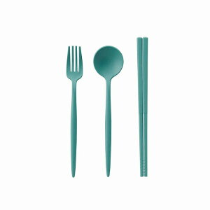 \名入れ ロゴ入れ オリジナル 食器・テーブルウェア/【カトラリーセット 麦わら入タイプロング(3点) スモークブルー】 ギフト/周年記念