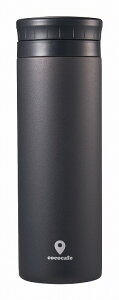 \記念品 ギフト レジャーボトル ノーブランド保冷・保温/【CC-50C cococafe -ココカフェ- (パウダーコート) 真空二重マグ 500ml チャコール】 卒園/プリント